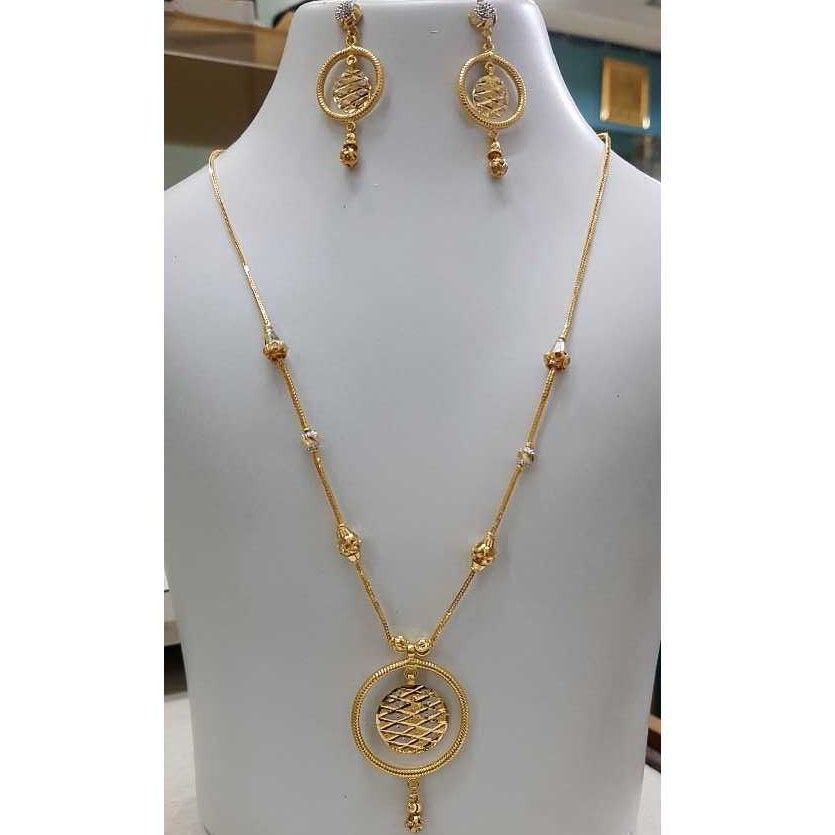 22K  Gold Ladies Modern Vertical Dokiya Set