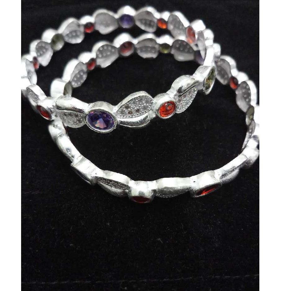 Fancy Silver Bangle