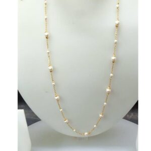 Gold simple necklace for women