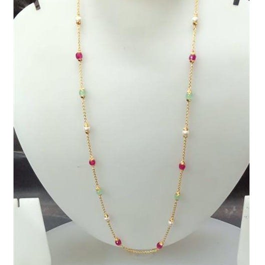 Gold natural necklace for women