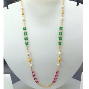 Gold regular necklace for women