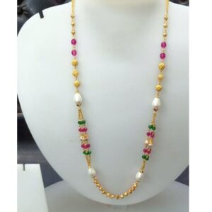 Gold designer necklace for women