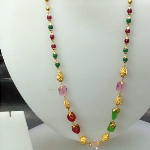 Gold fine diamond mala