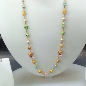 Gold elegant diamond mala