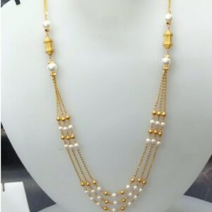 Gold dazzling diamond mala