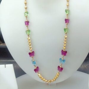 Gold light weight diamond mala