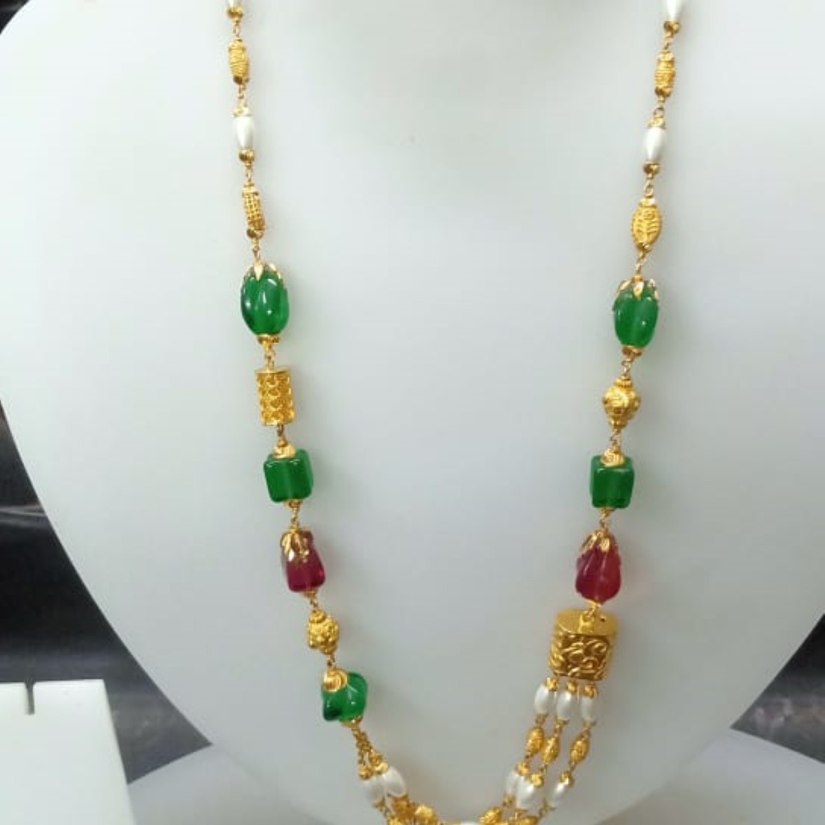 22 KT Gold Modern Ethnic Antique Mala CJAM78
