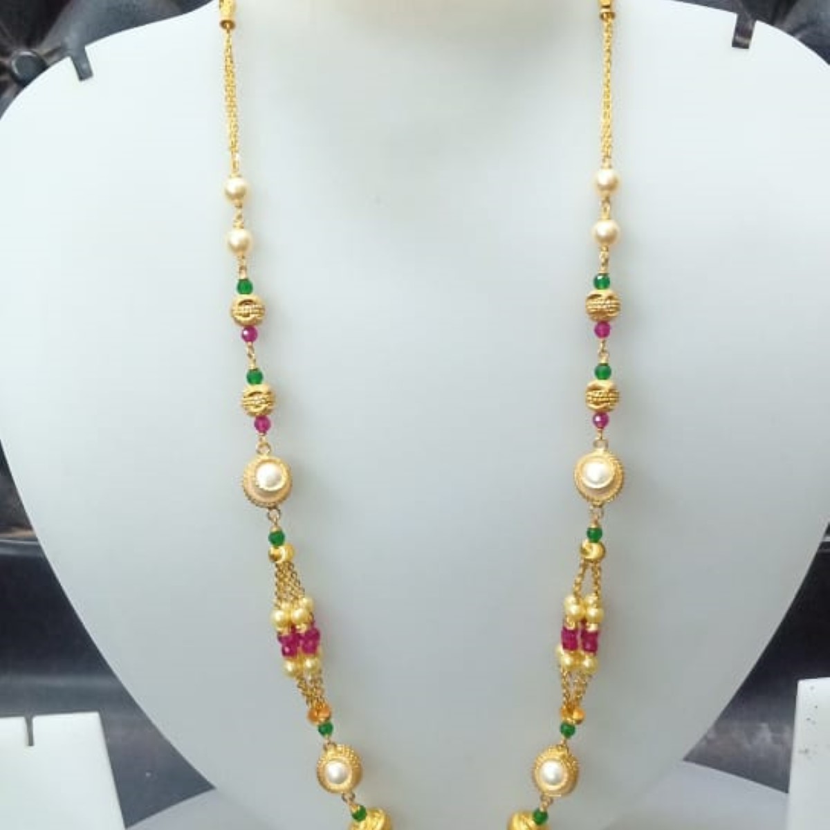 22 KT Gold Fancy Special Occasion Antique Mala CJAM73