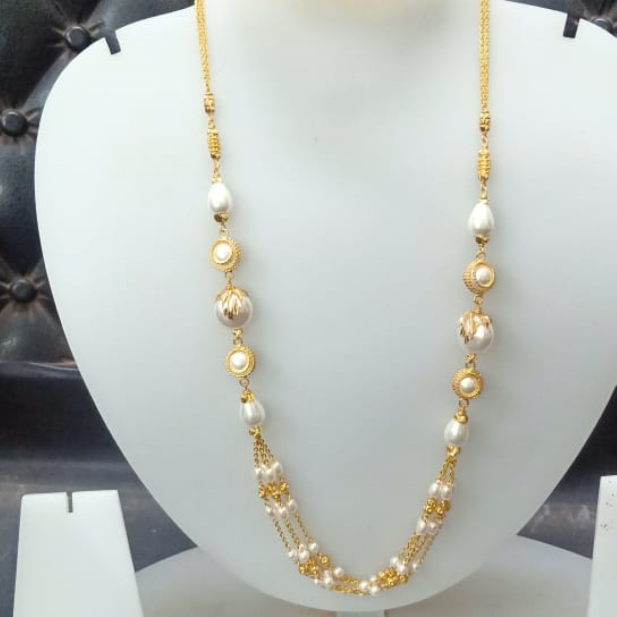 22 KT Gold Modern Ethnic Antique Mala CJAM70