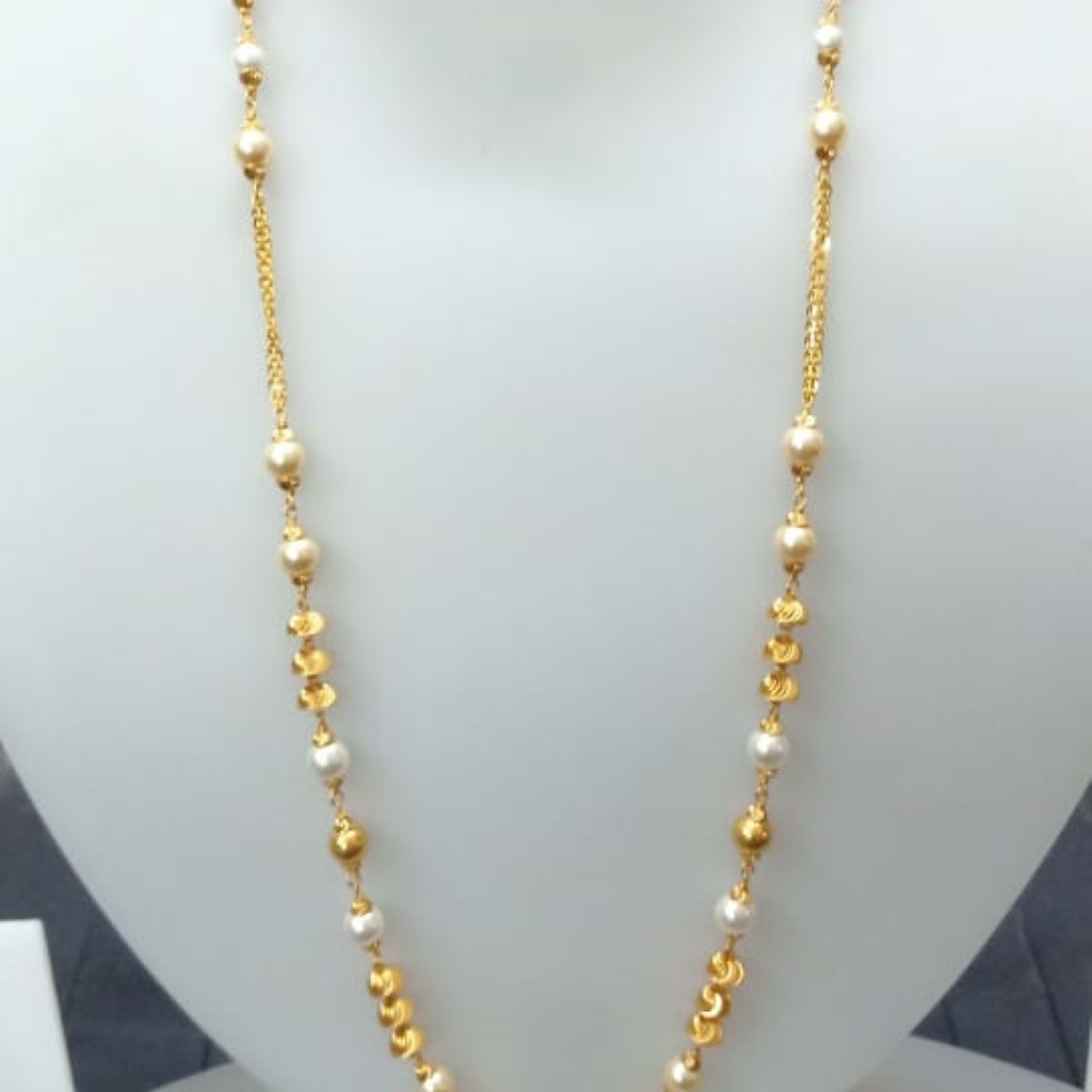 22 KT Gold Modern Ethnic Antique Mala CJAM66