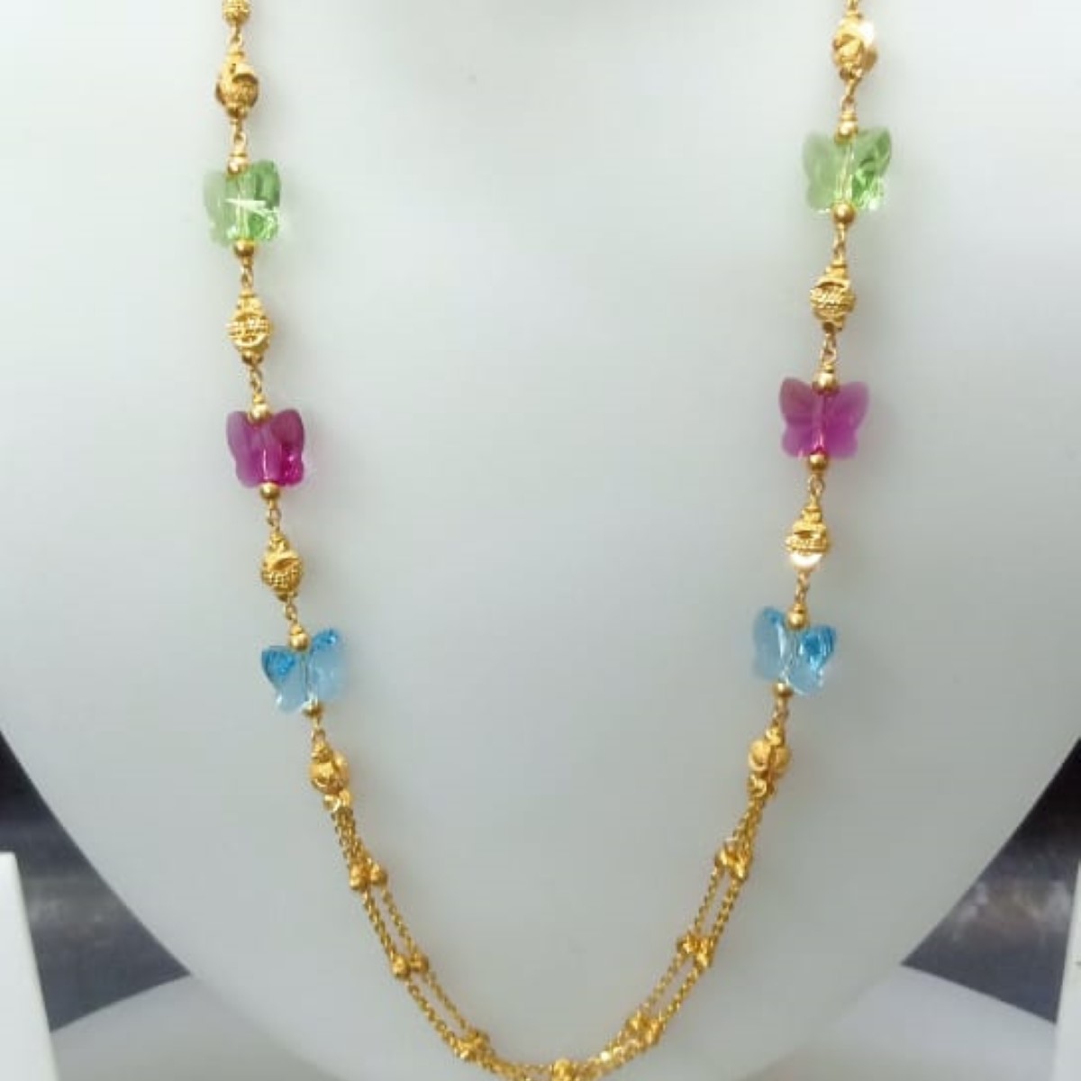 22 KT Gold Trendy Ethnic Antique Mala CJAM56