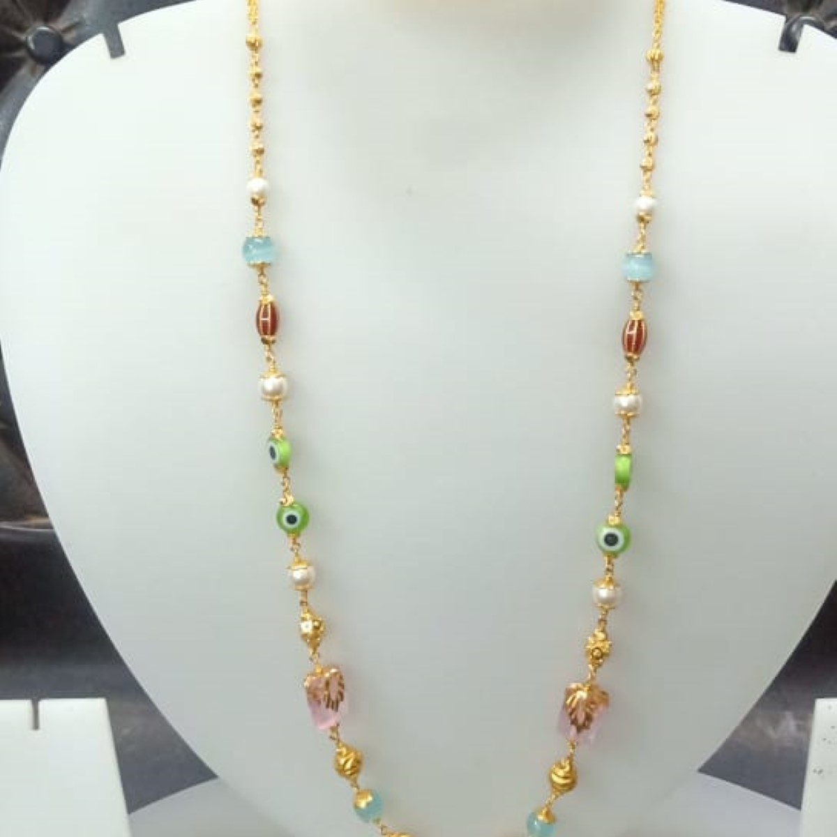 22 KT Gold Modern Ethnic Antique Mala CJAM54