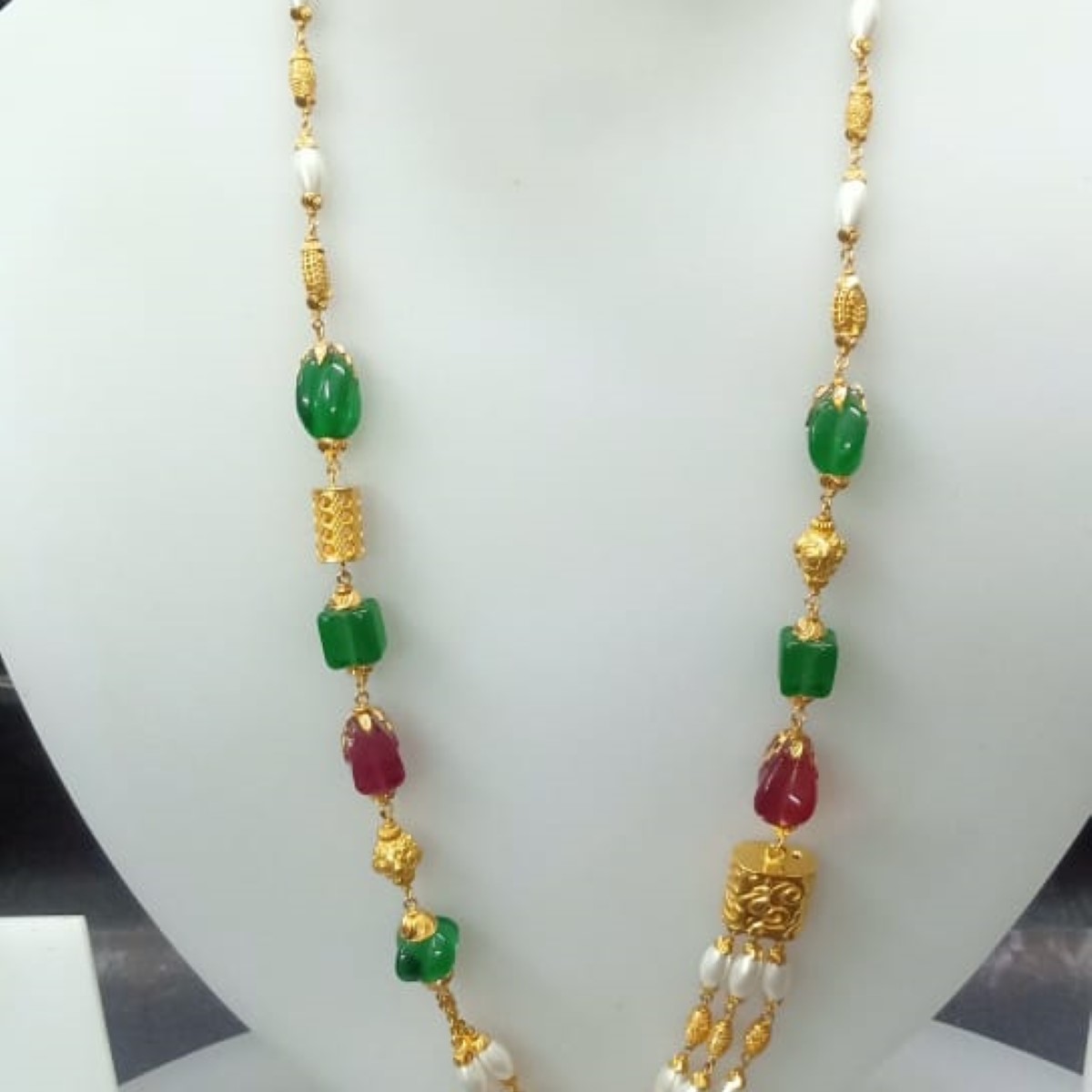 22 KT Gold Fancy Special Occasion Antique Mala CJAM53