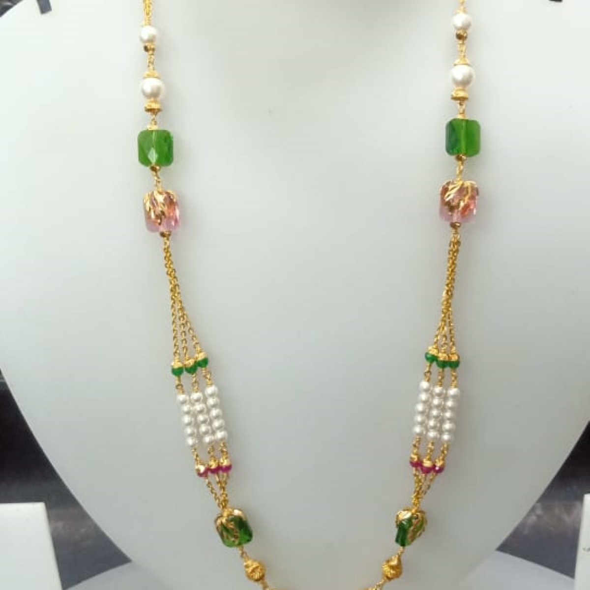 22 KT Gold Trendy Ethnic Antique Mala CJAM52