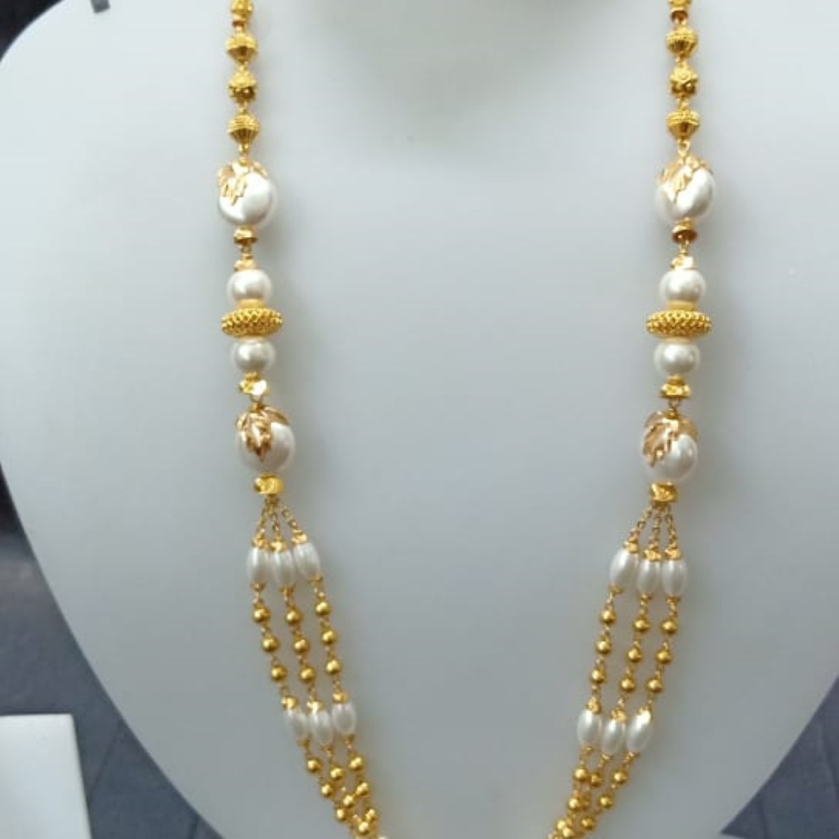 22 KT Gold Trendy Ethnic Antique Mala CJAM48