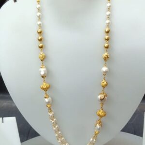 22 KT Gold Modern Ethnic Antique Mala CJAM46