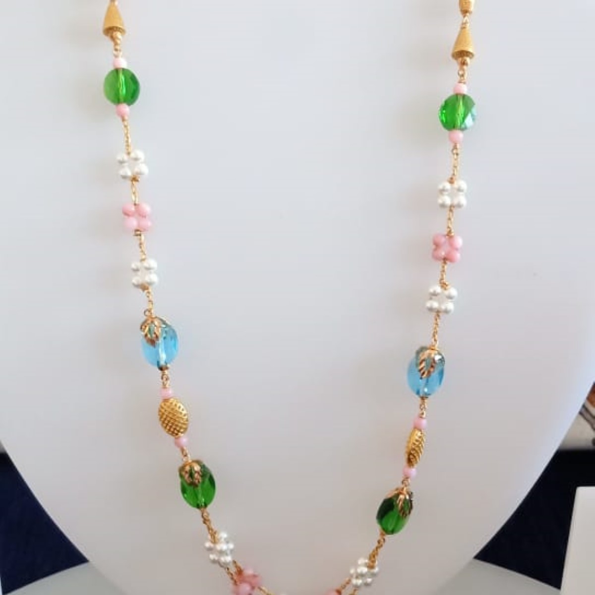 22 KT Gold Modern Ethnic Antique Mala CJAM34