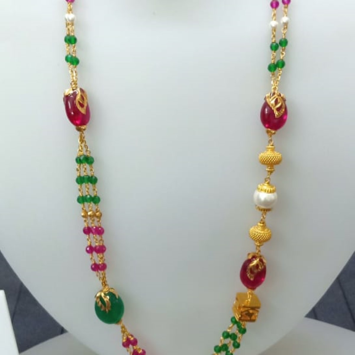 22 KT Gold Modern Ethnic Antique Mala CJAM26