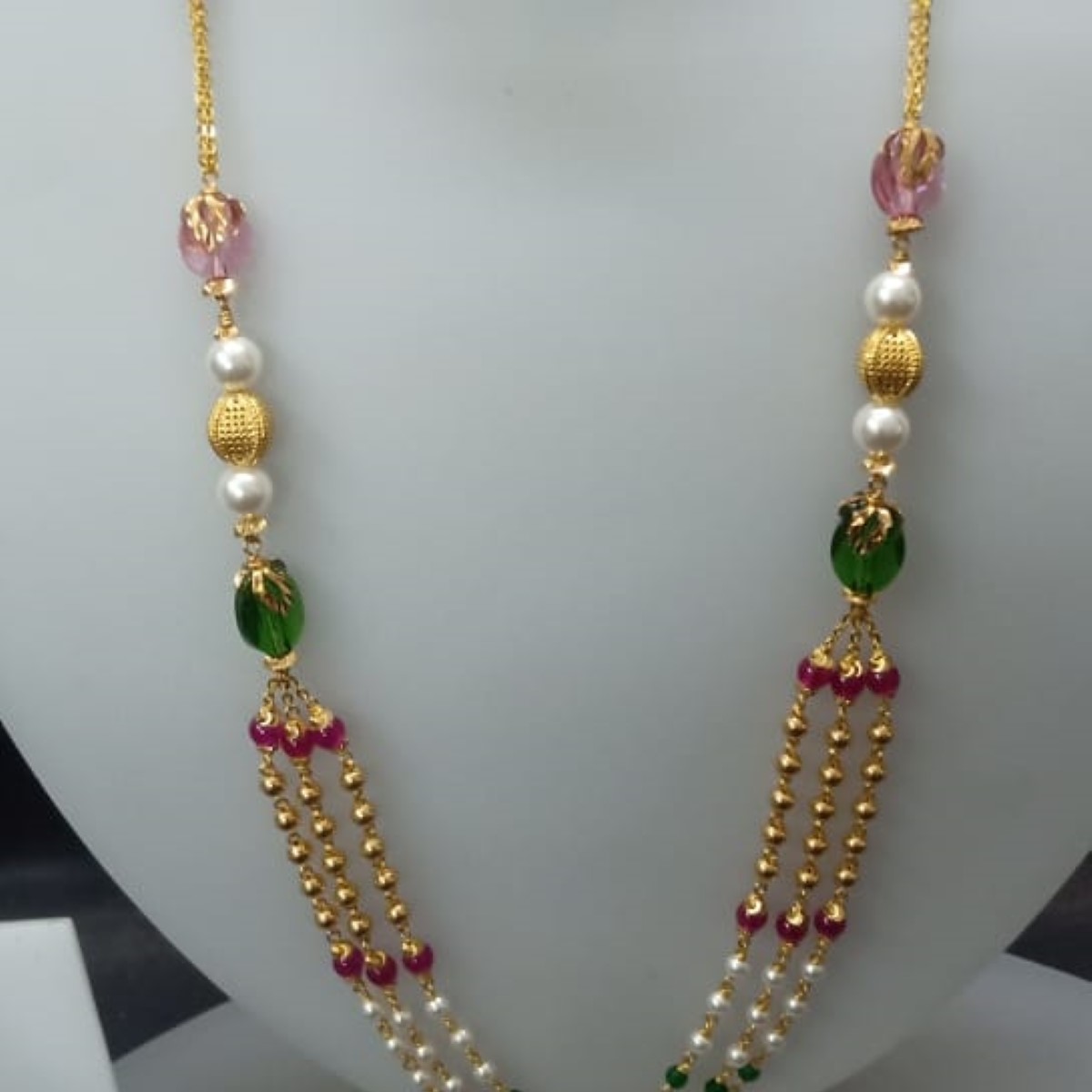 22 KT Gold Modern Ethnic Antique Mala CJAM22