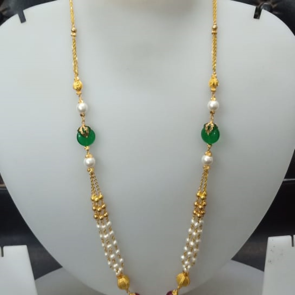 22 KT Gold Fancy Special Occasion Antique Mala CJAM21
