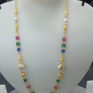 22 KT Gold Modern Ethnic Antique Mala CJAM14