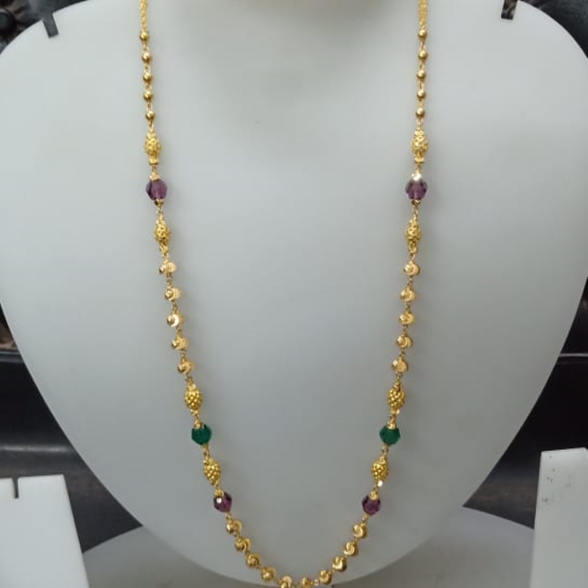 22 KT Gold Fancy Special Occasion Antique Mala CJAM13