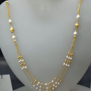 22 KT Gold Classic Special Occasion Antique Mala CJAM07