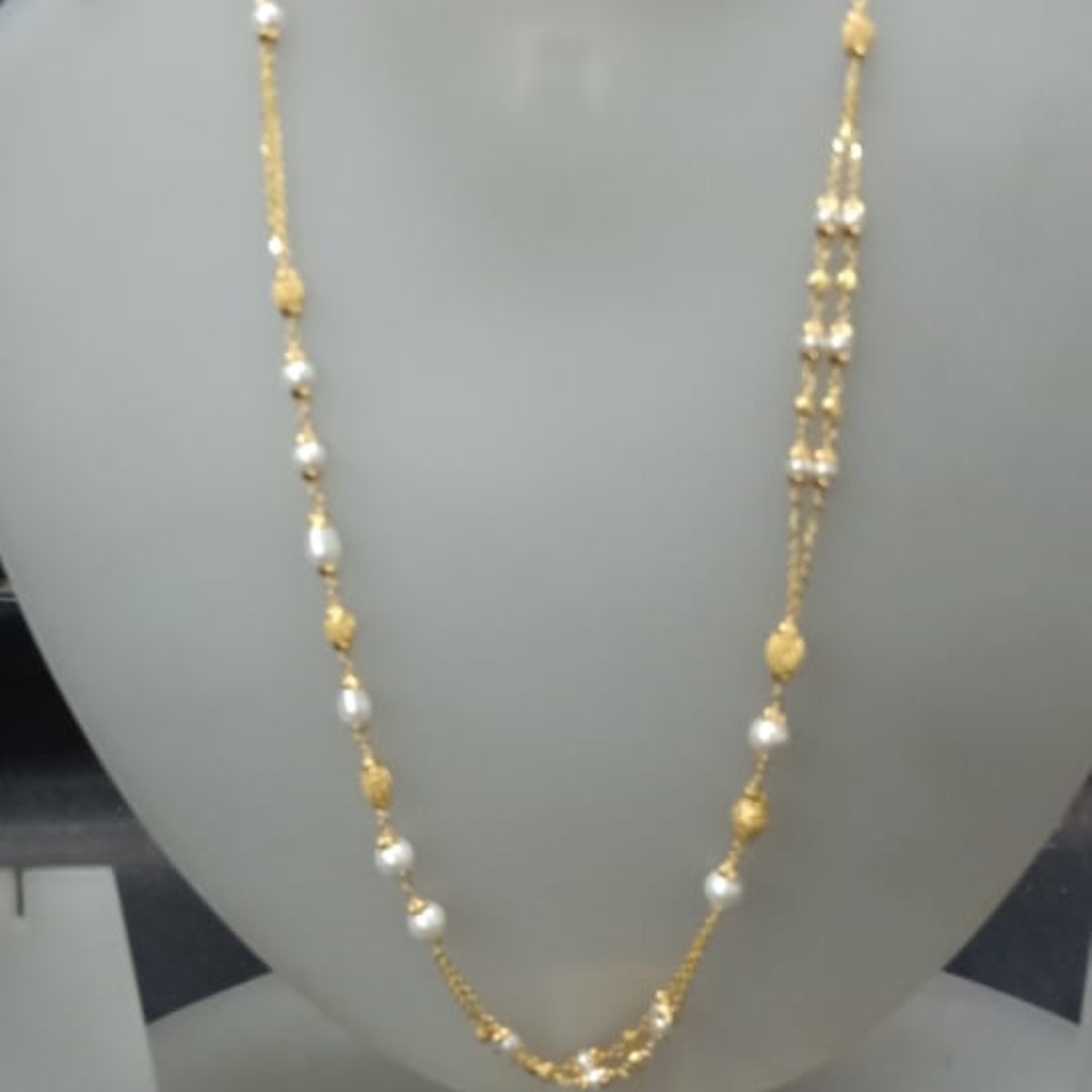 22 KT Gold Modern Ethnic Antique Mala CJAM06