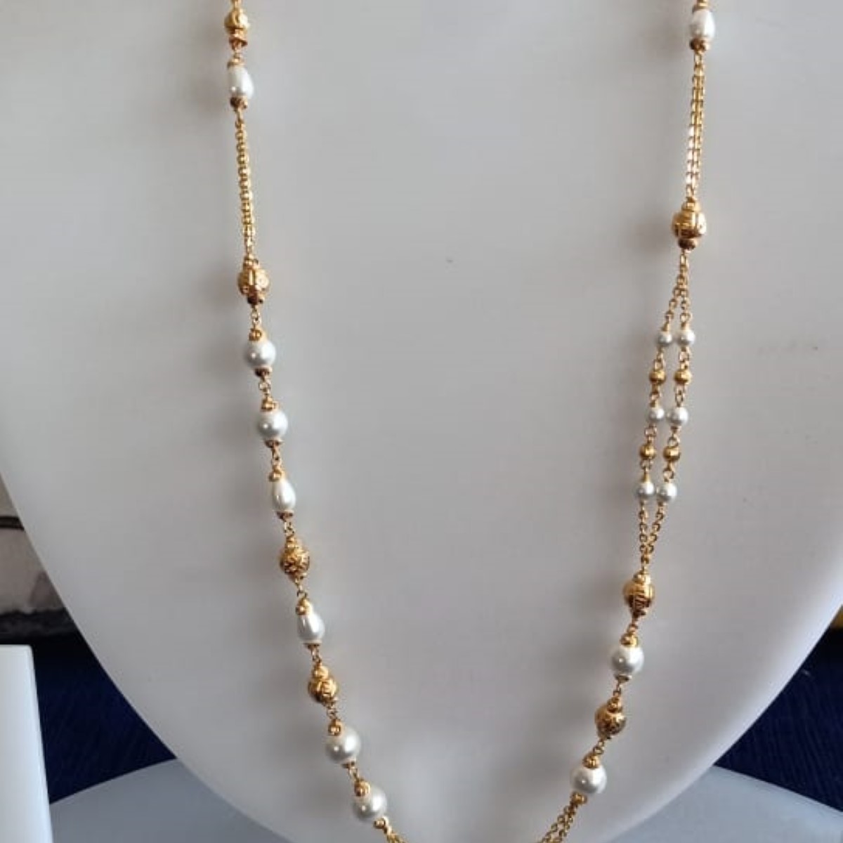 22 KT Gold Classic Special Occasion Antique Mala CJAM03