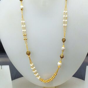 22 Ct White Pearl Fancy Mala