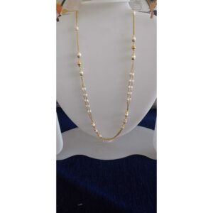 22 Ct Gold White Awesome Mala