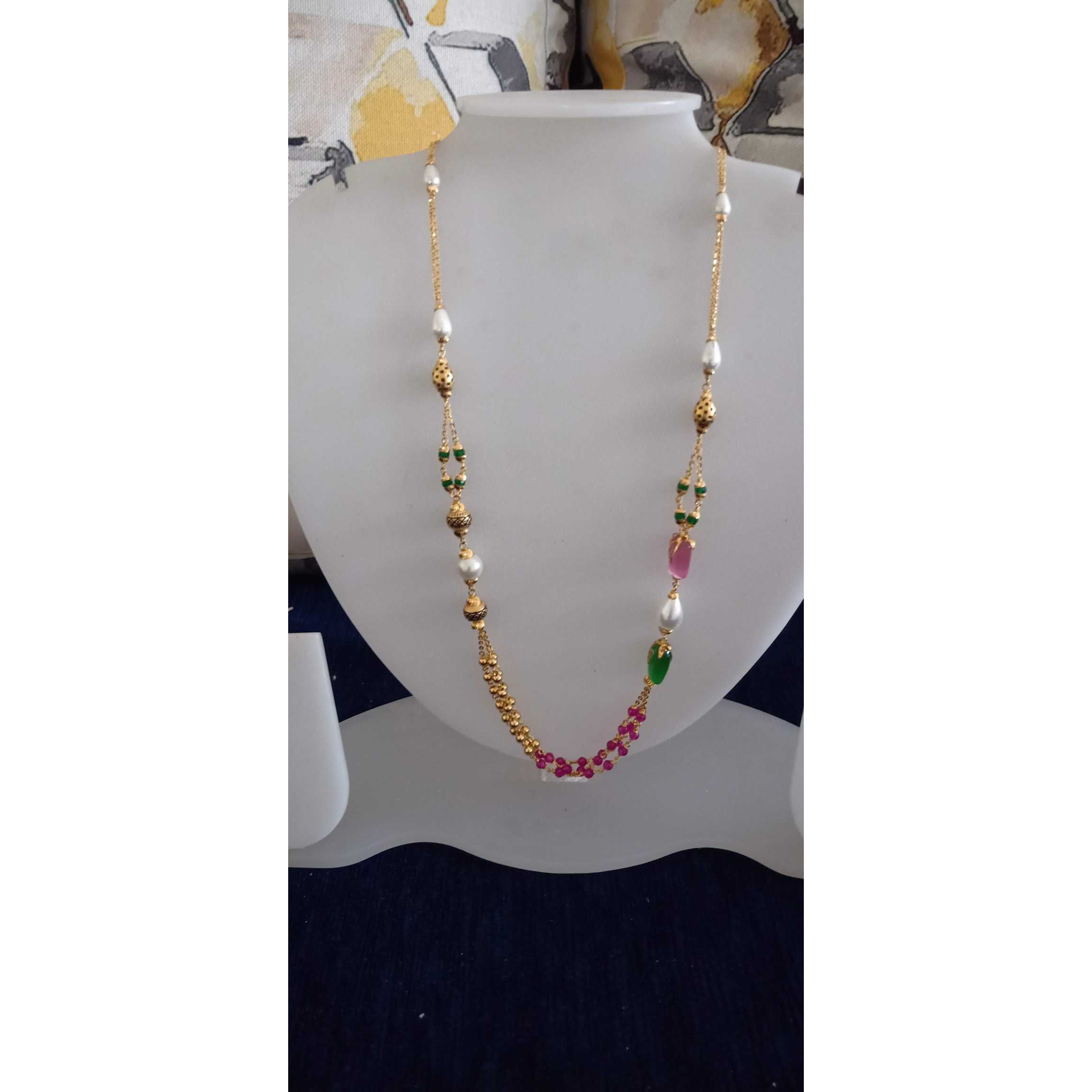 916 Gold Classic Fancy Mala