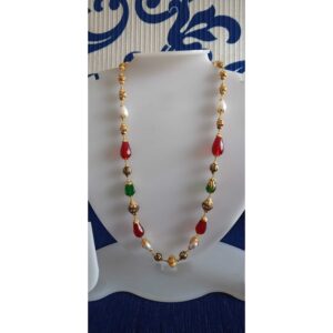 916 Attractive Gold Beaded Fancy Mala