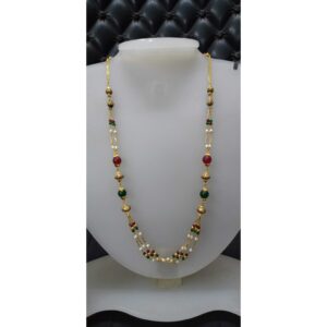 22 Ct Gold Fancy Mani Moti Mala