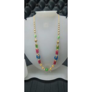 22KT Gold Stone Mala