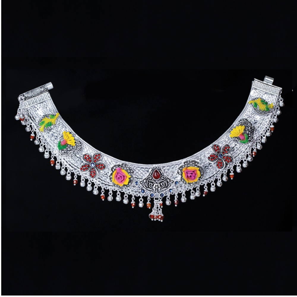 Silver Broad Designer Payal