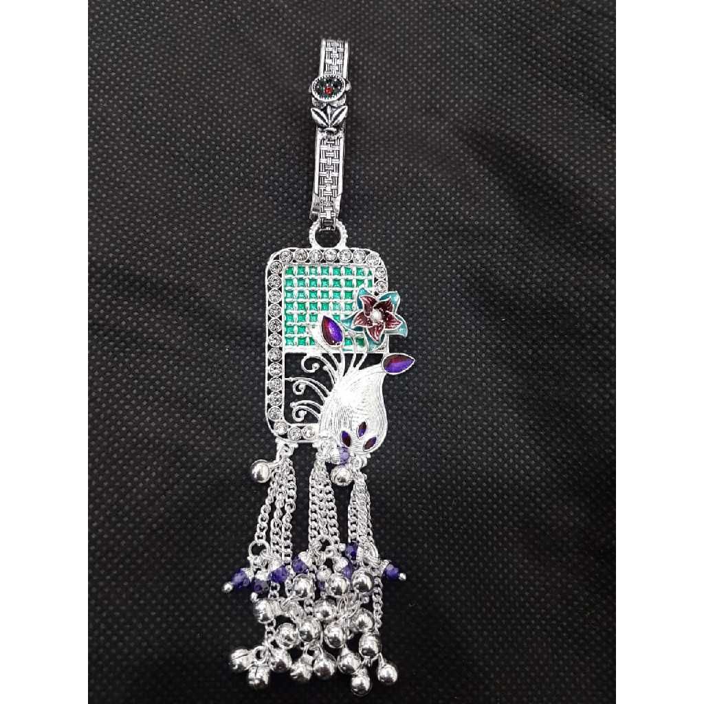 Silver Meenakari Ladies Juda