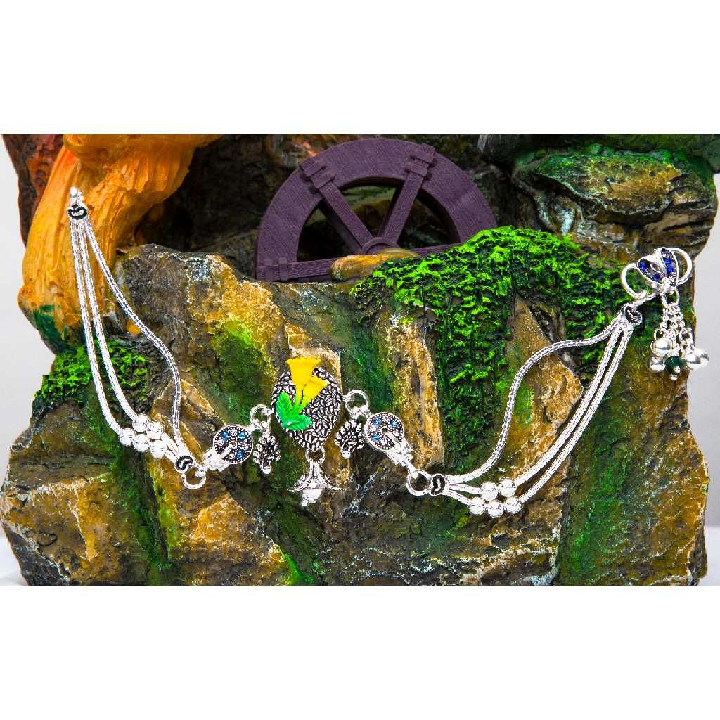 Silver Antique Payal