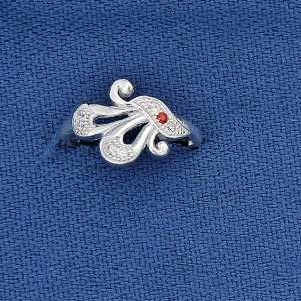 Fancy Silver Micro Ring
