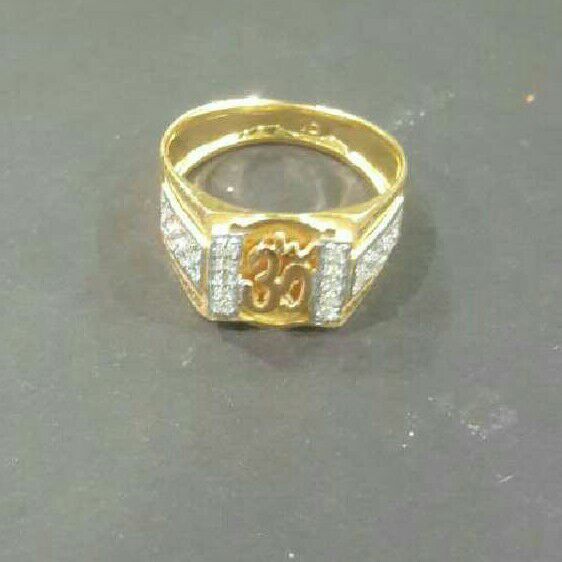 22KT Gold Gents Om Ring