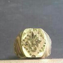 22KT Gold Indian Gents Fancy Ring