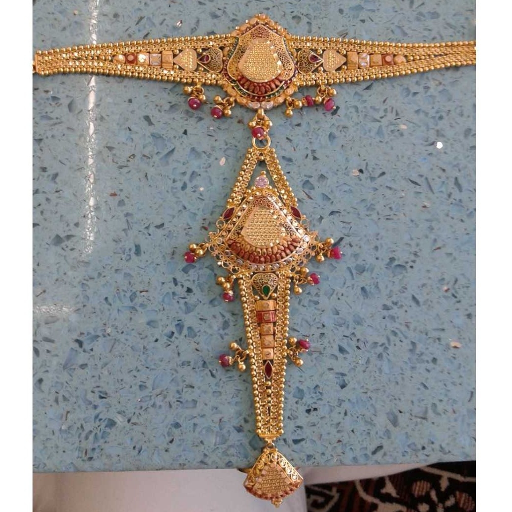 Gold Ladies Indian Fancy Panja Yellow