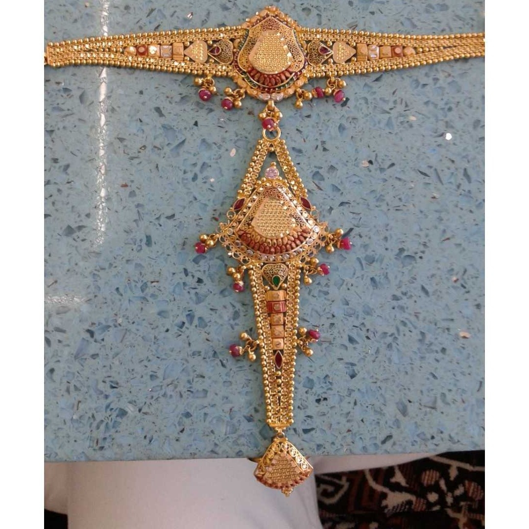 Gold Ladies Indian Fancy Panja Yellow