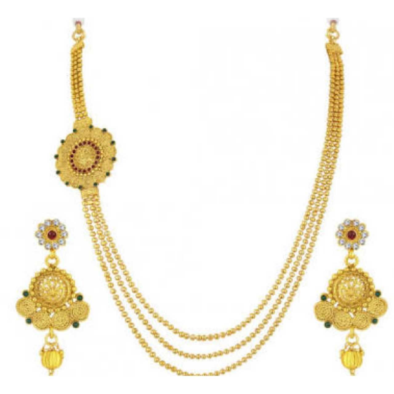 22K / 916 Gold Ladies Attractive Indian Necklace Set