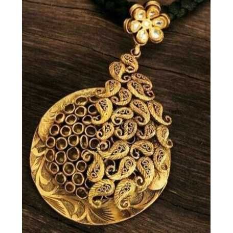 22KT Gold Ladies Indian Modern Pendants Chain
