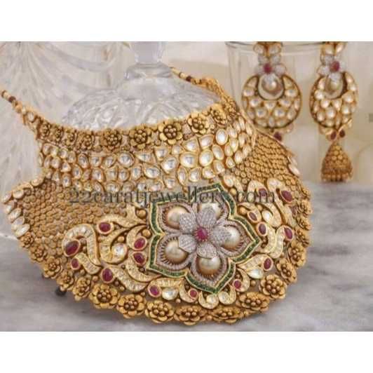 22KT Gold Ladies Jadtar Classic Special Necklace Set