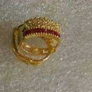 18K Gold Ladies Indian Fancy Bali Yellow