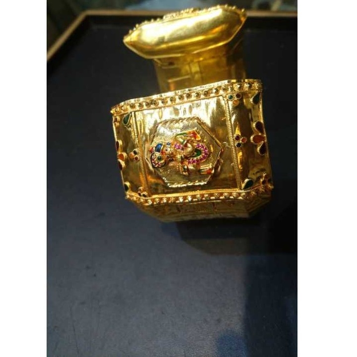 Gold Gents Indian Fancy Kada Yellow