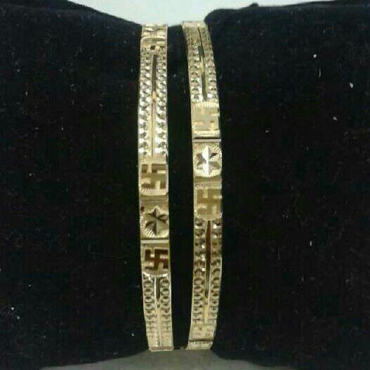 22K/916 Gold Fancy CNC Bangle