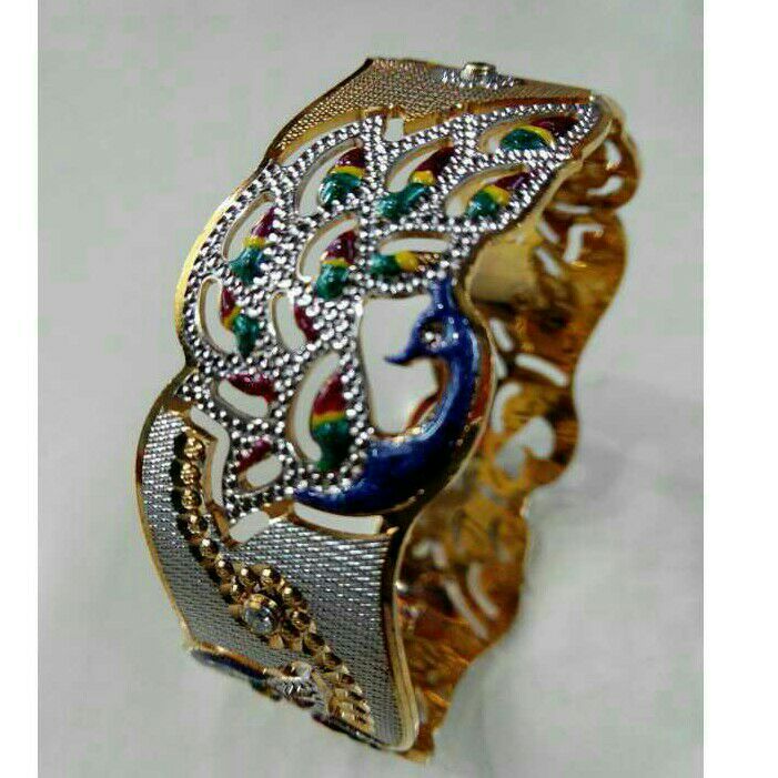 22K / 916 Gold Designer Peacock CNC Bangle